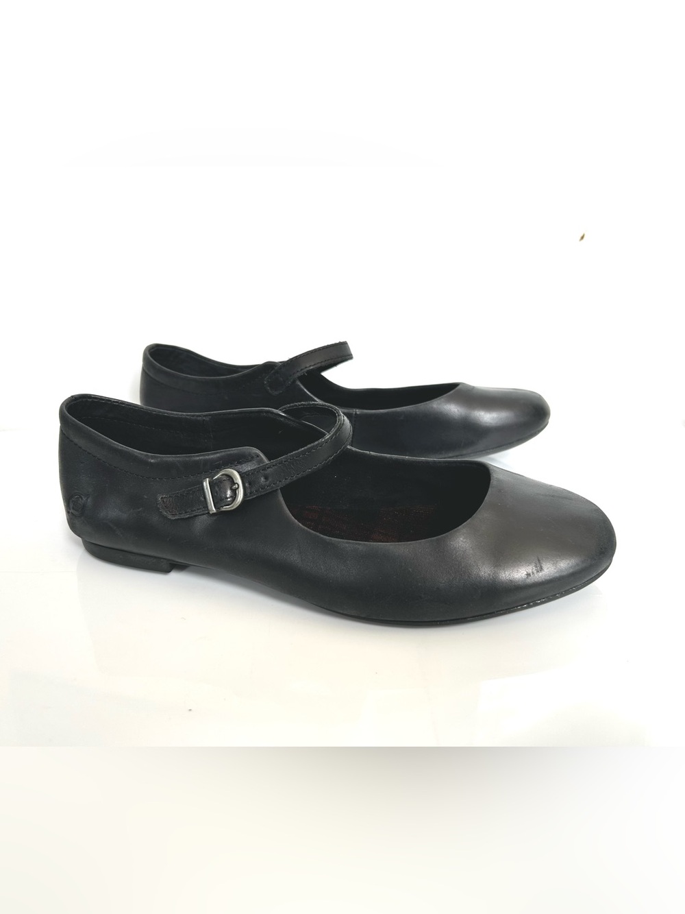 Born Leather Mary Jane Flats